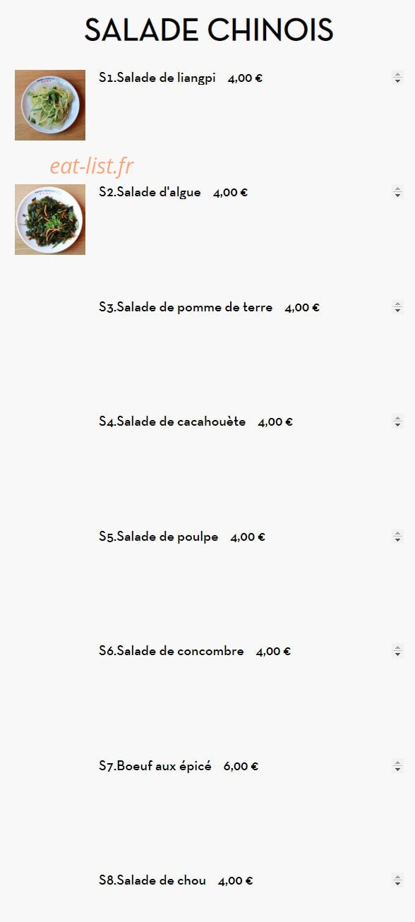 Raviolis Nord Est — carte page 9