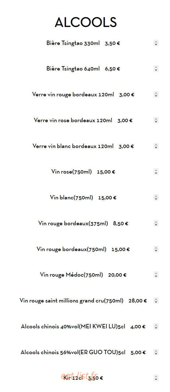 Raviolis Nord Est — carte page 10