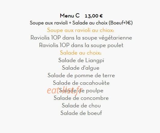 Raviolis Nord Est — carte page 8