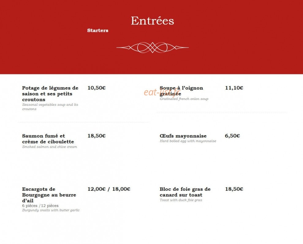 Royal Opéra — carte page 4