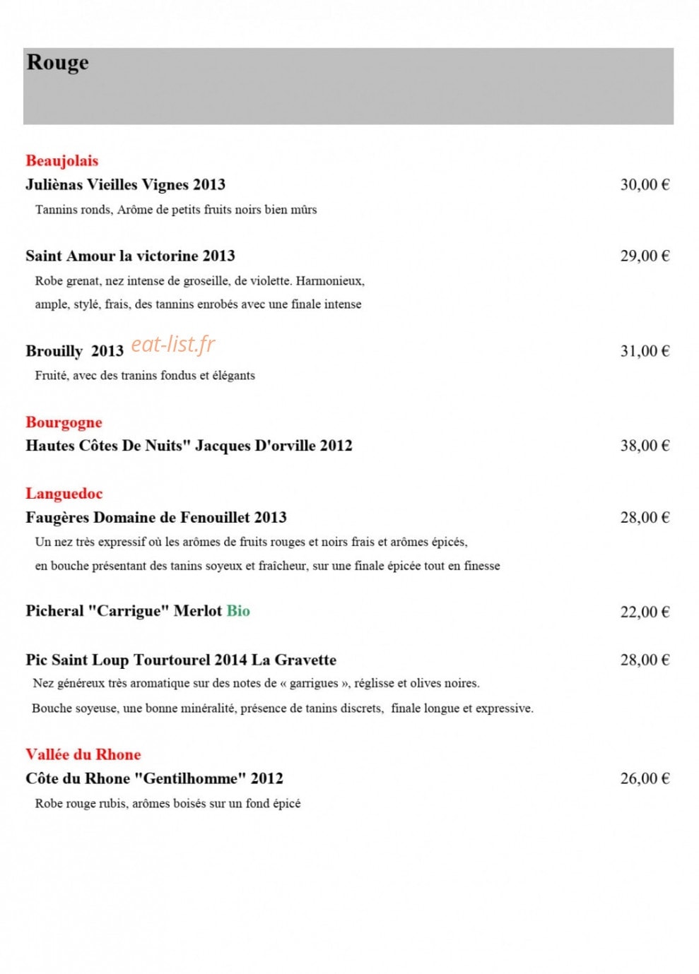 Saveurs Veget' Halles — carte page 7