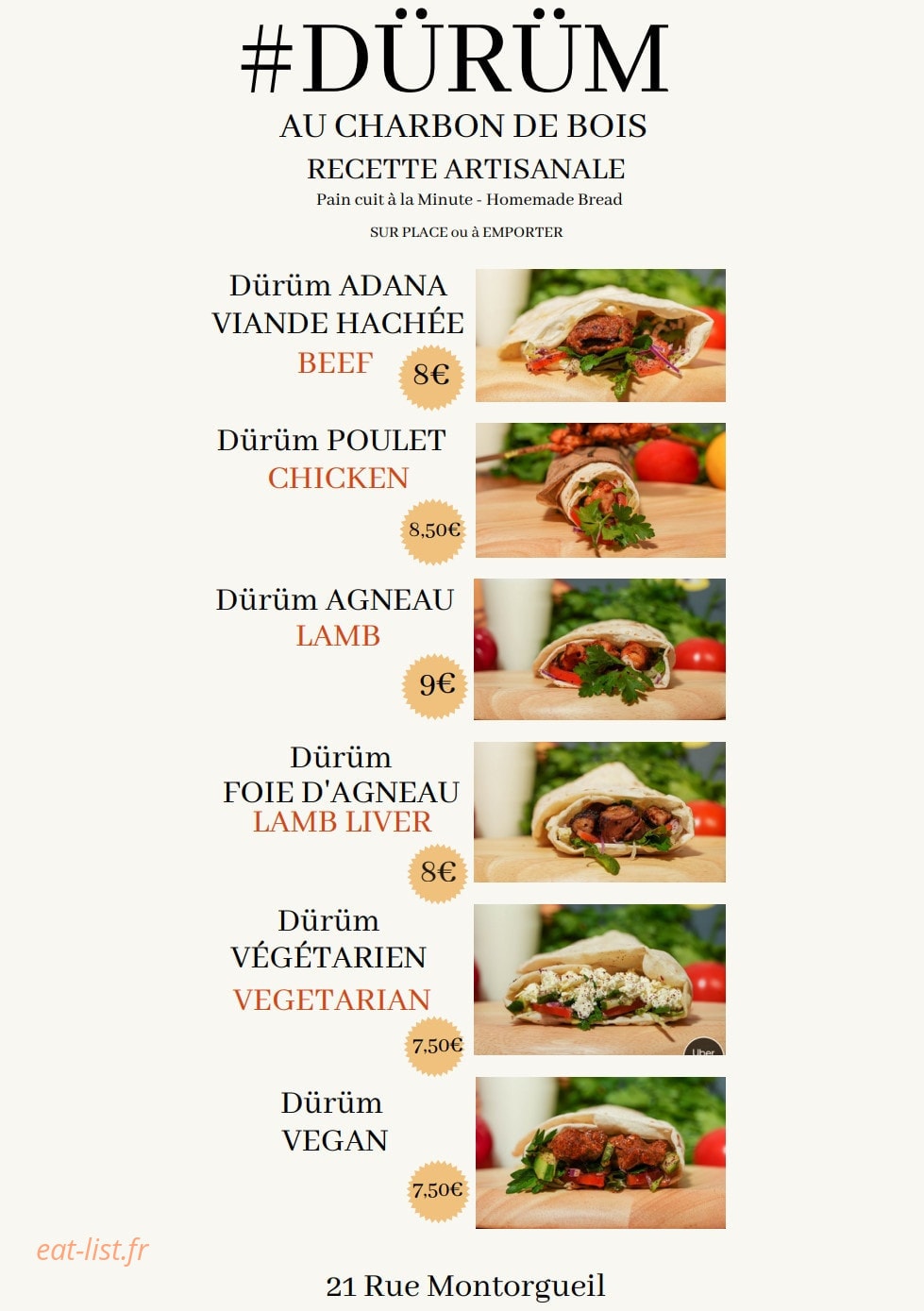 Schön Dürüm — carte page 1