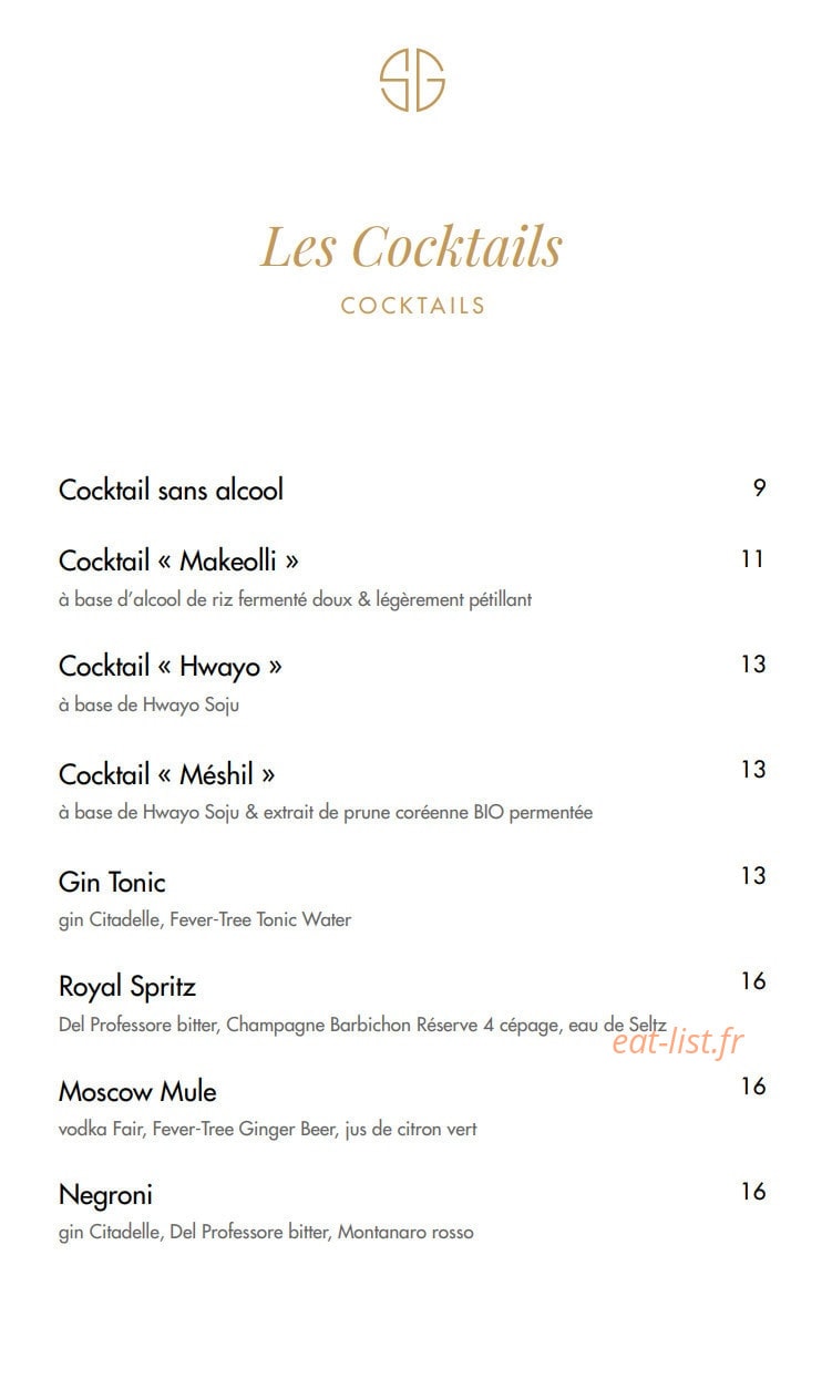Soon Grill — carte page 40