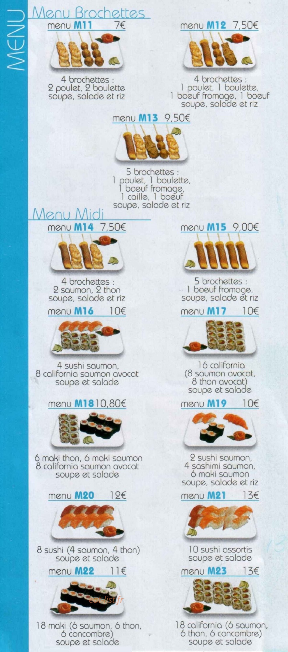 Sushi one — carte page 6