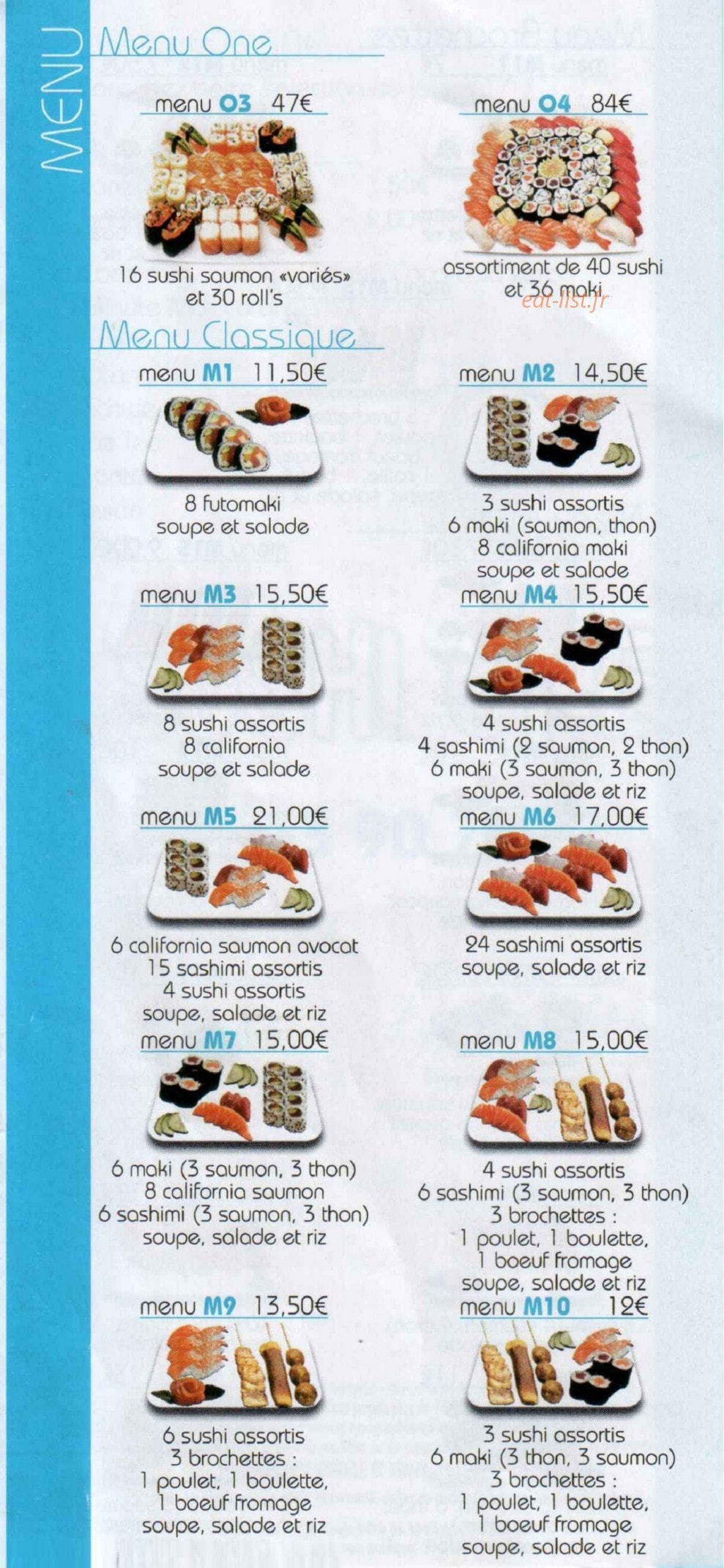 Sushi one — carte page 5