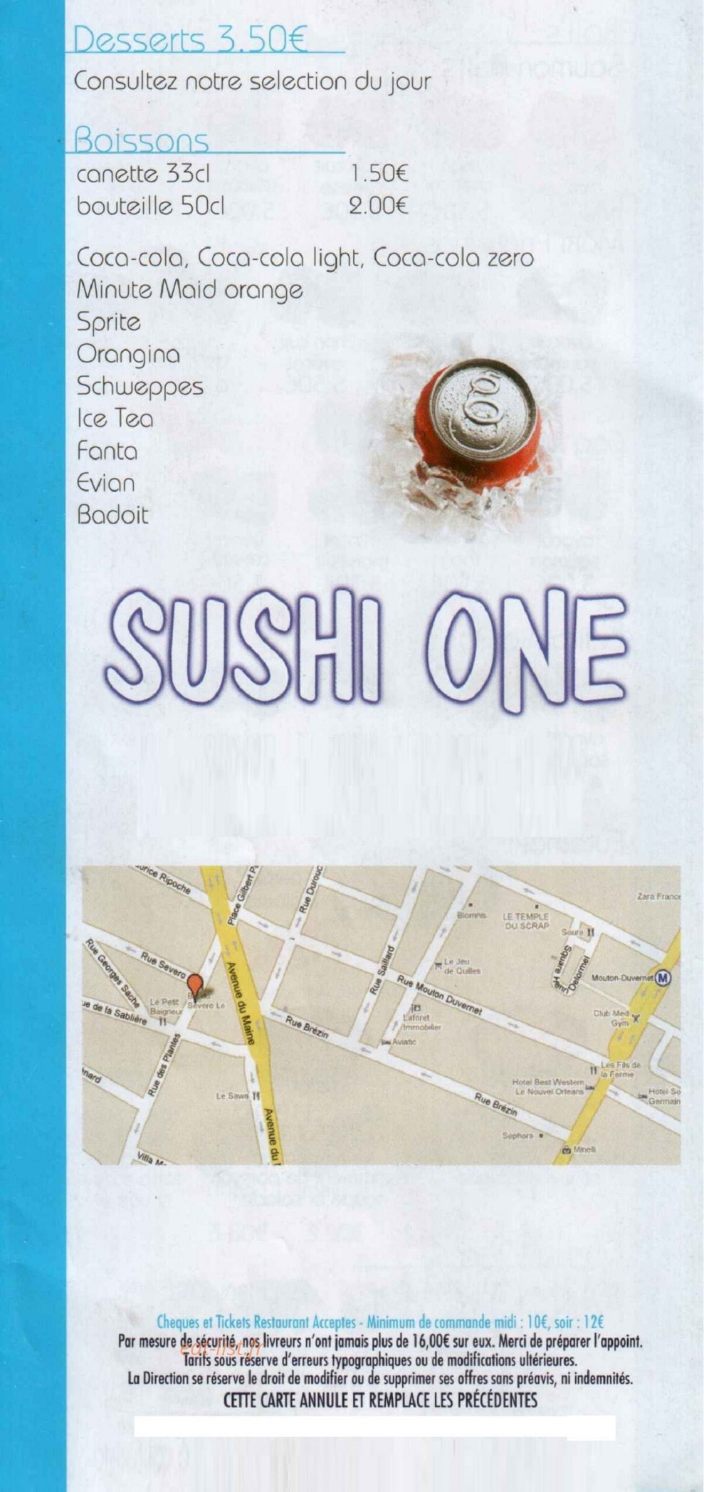 Sushi one — carte page 7