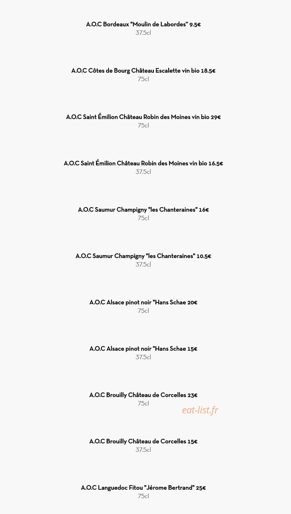 Tao Asian Fusion — carte page 15