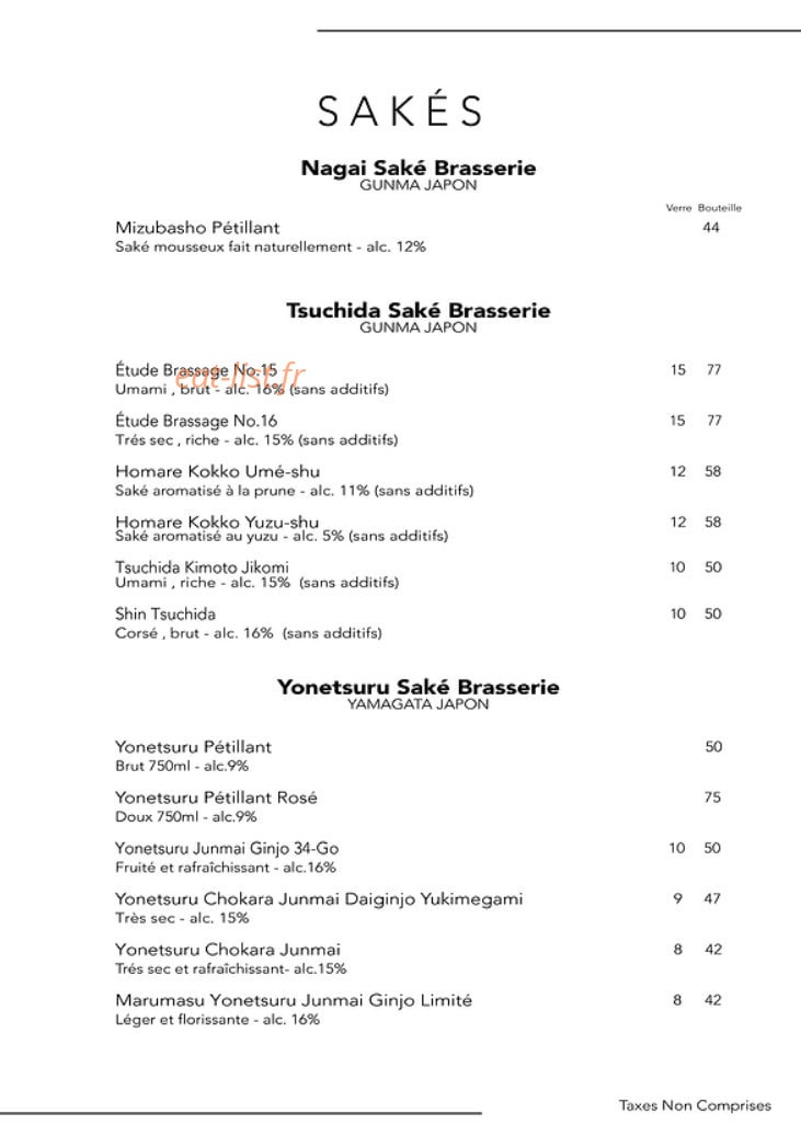 Wagyu — carte page 7