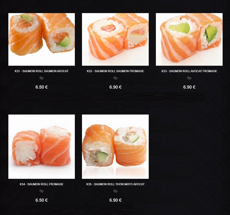 Yaki Shop — carte page 8