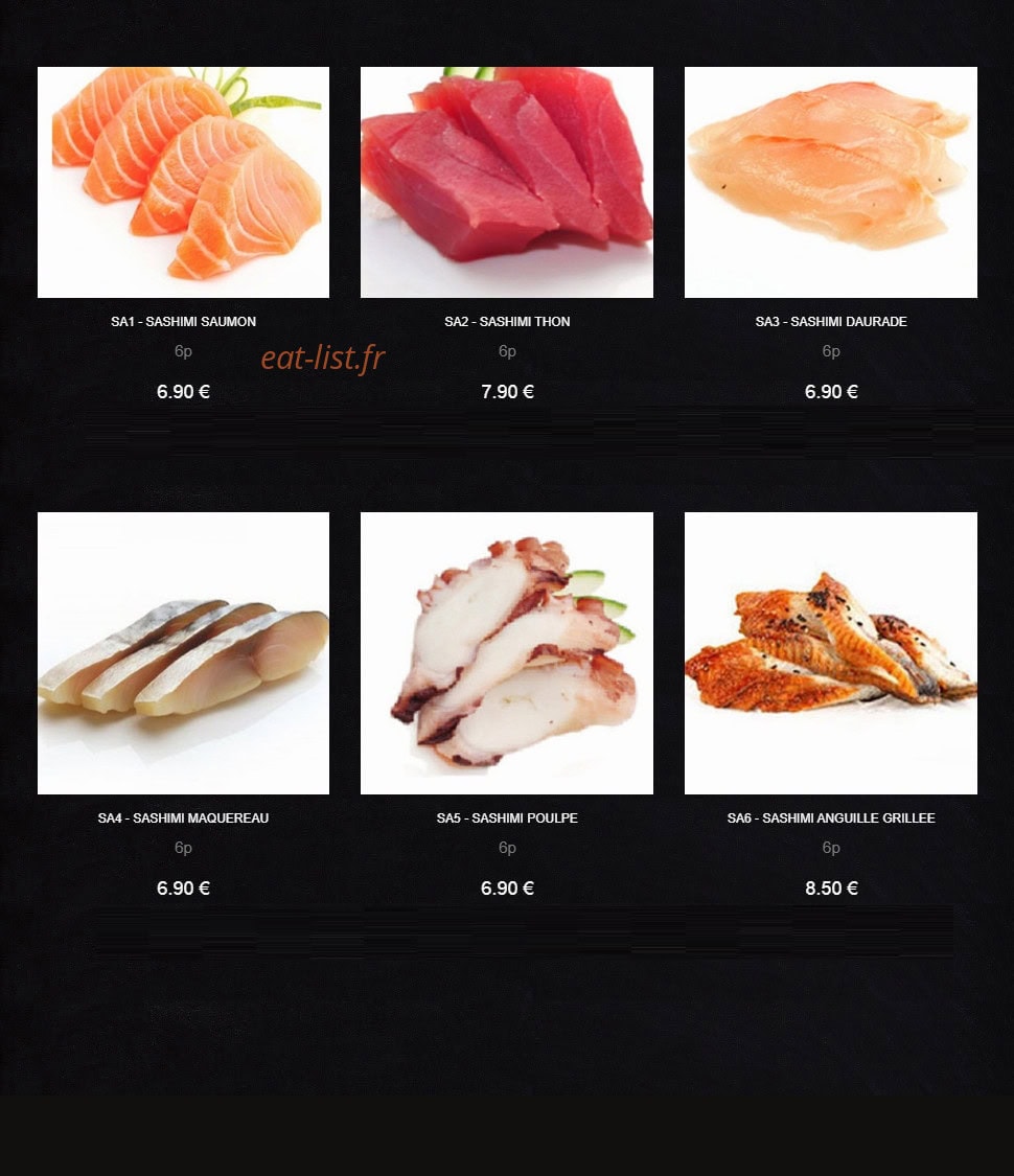 Yaki Shop — carte page 4