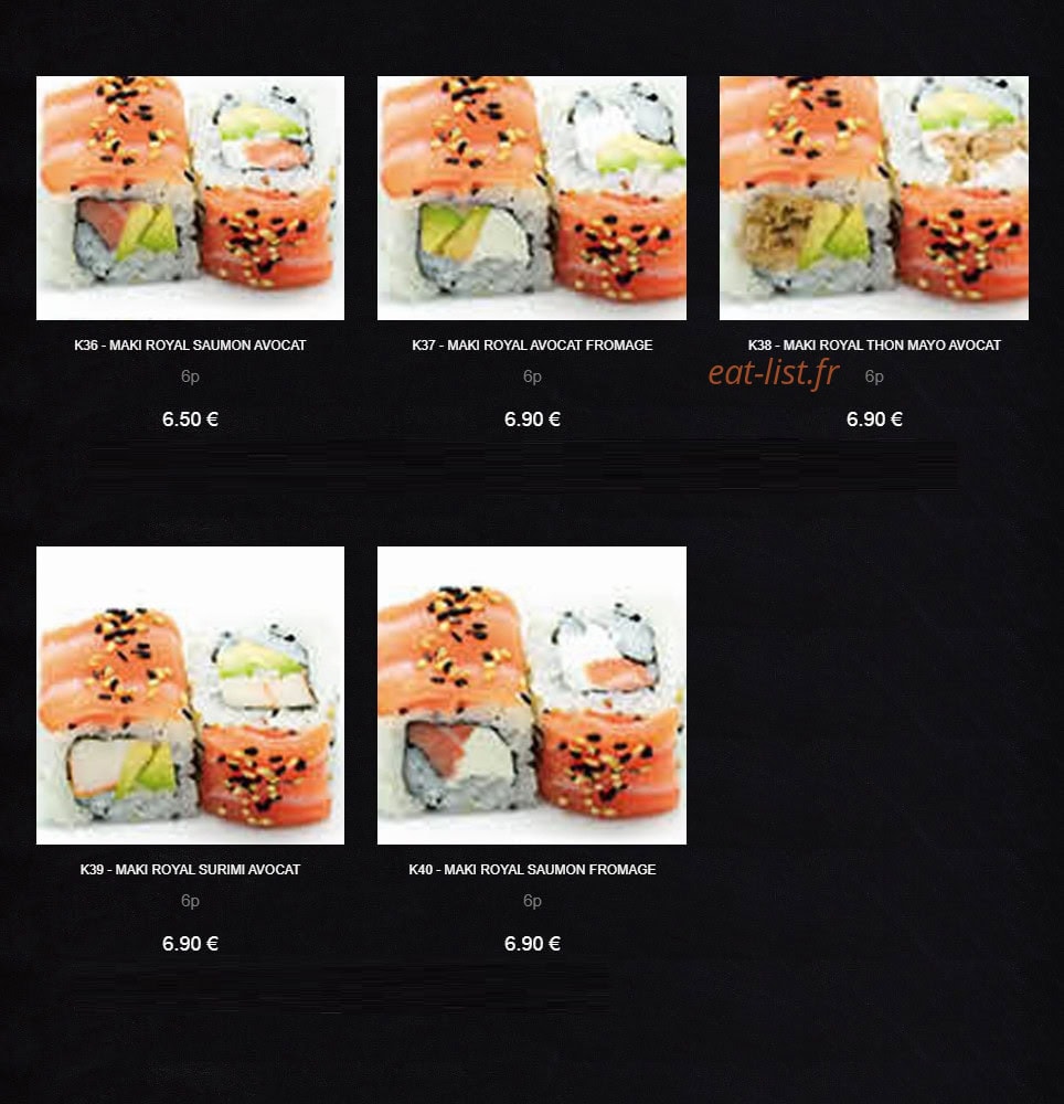 Yaki Shop — carte page 9
