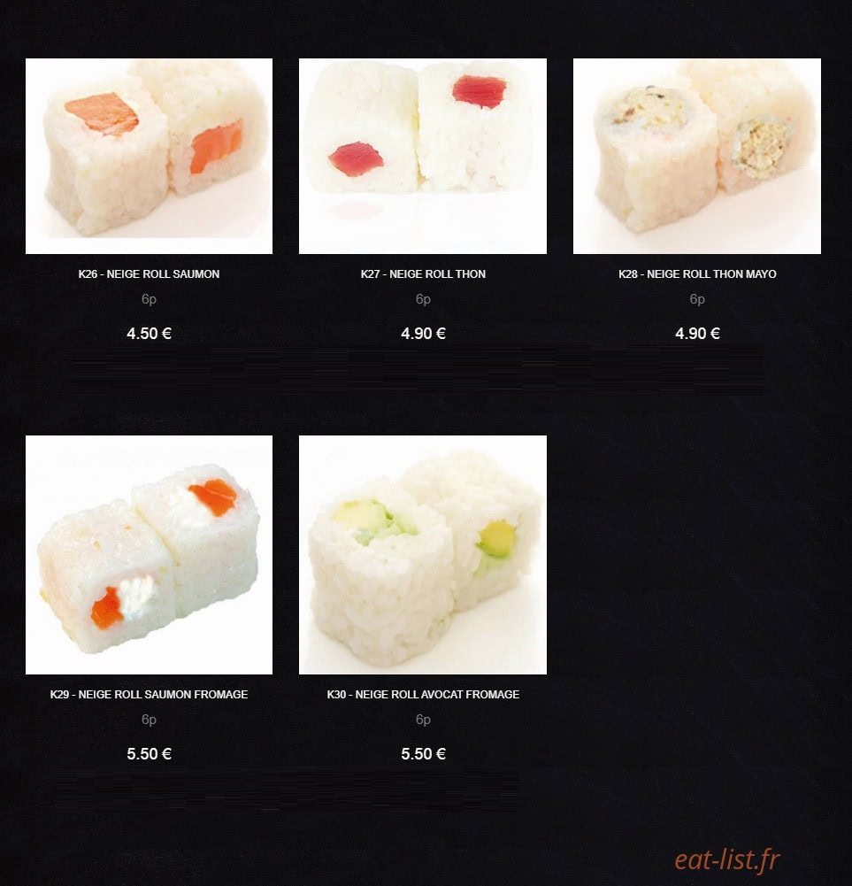 Yaki Shop — carte page 7