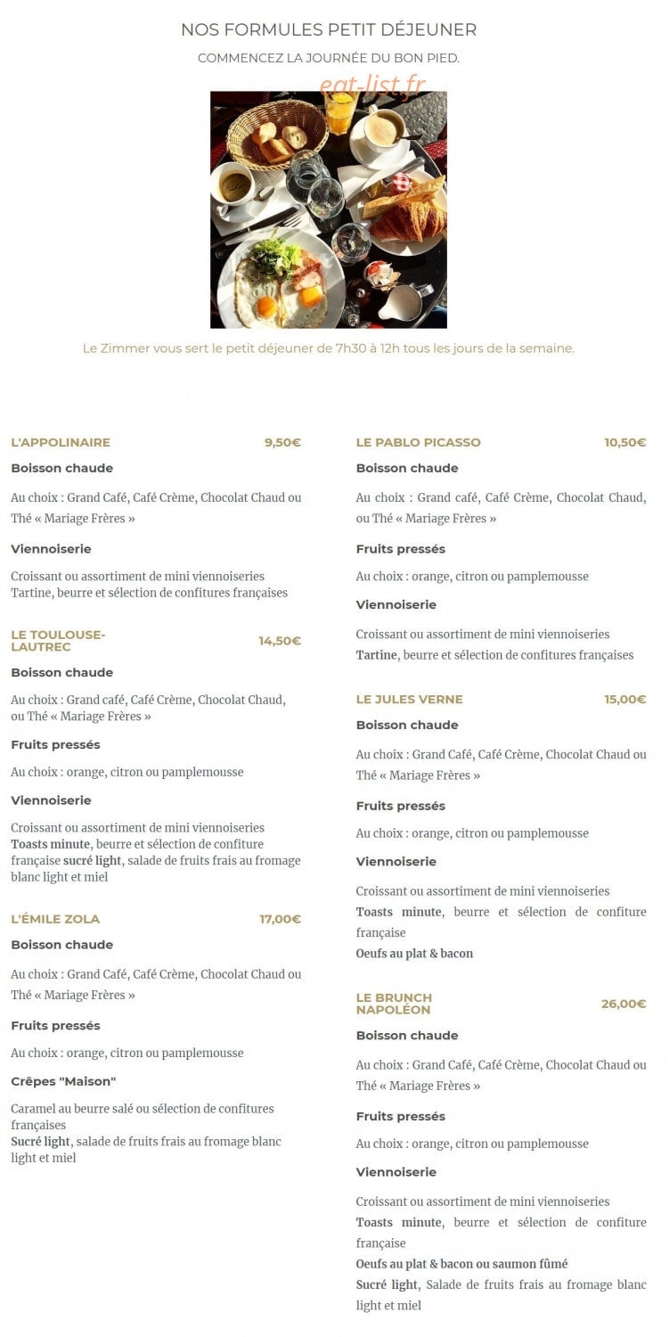 Zimmer — carte page 1