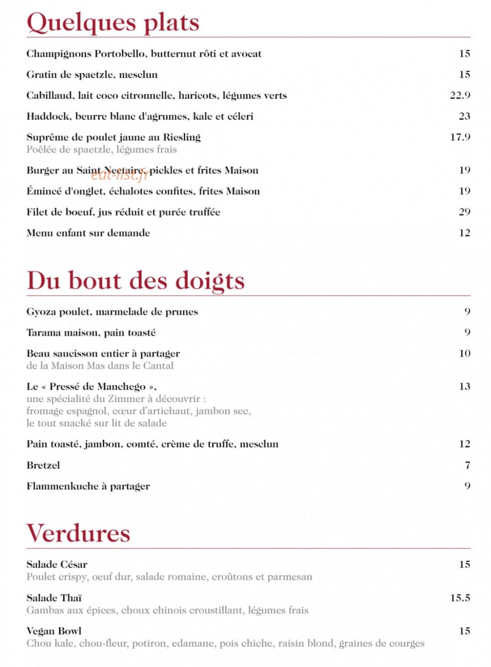 Zimmer — carte page 3