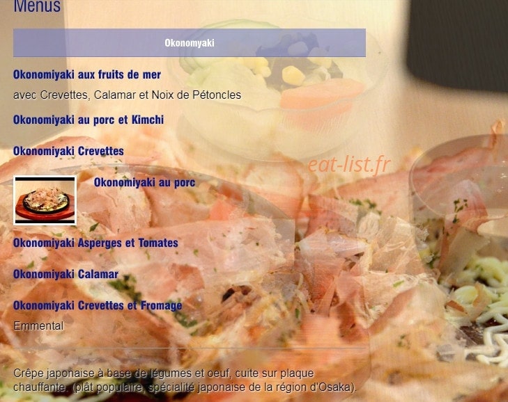 Aki Café — carte page 1