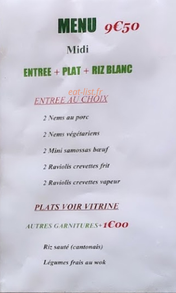 Aux Bons p'tits Plats — carte page 3