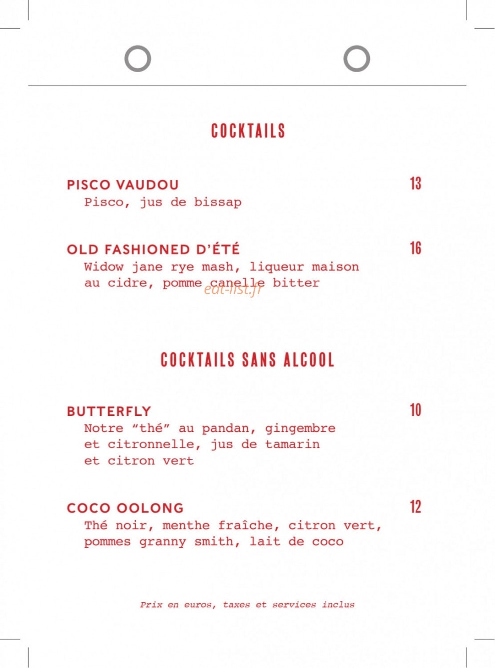 Bambou — carte page 16