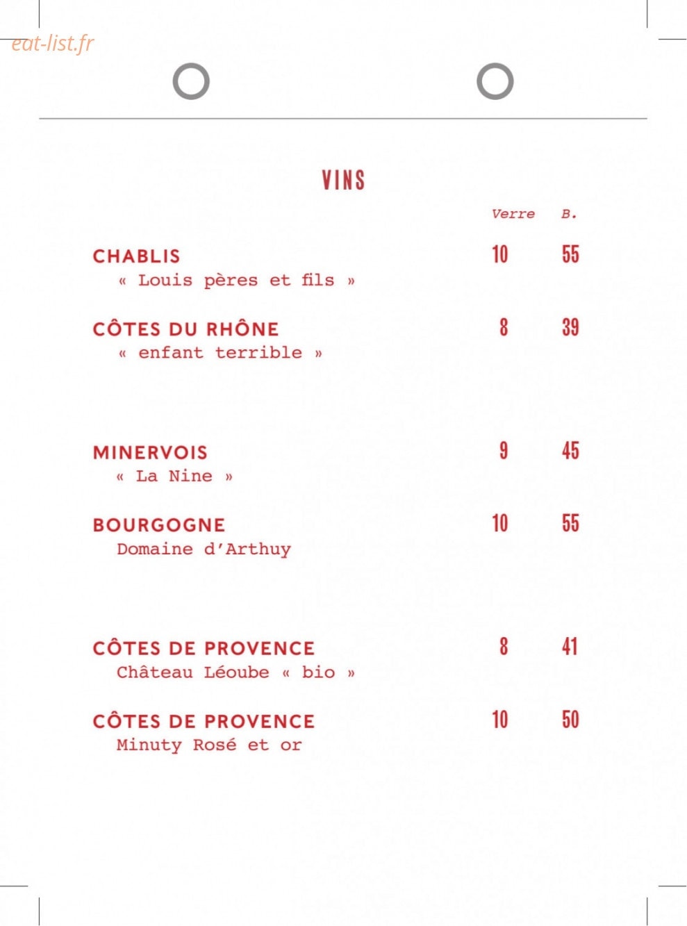 Bambou — carte page 18