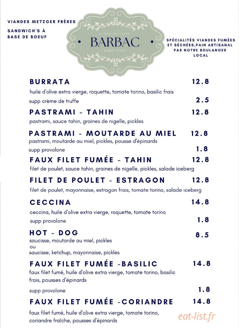 Barbac — carte page 1