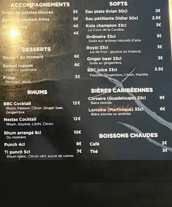 Big Black Cook — carte page 2