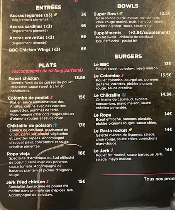 Big Black Cook — carte page 1
