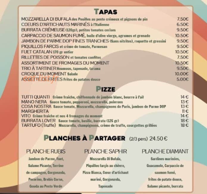 Bijou — carte page 1