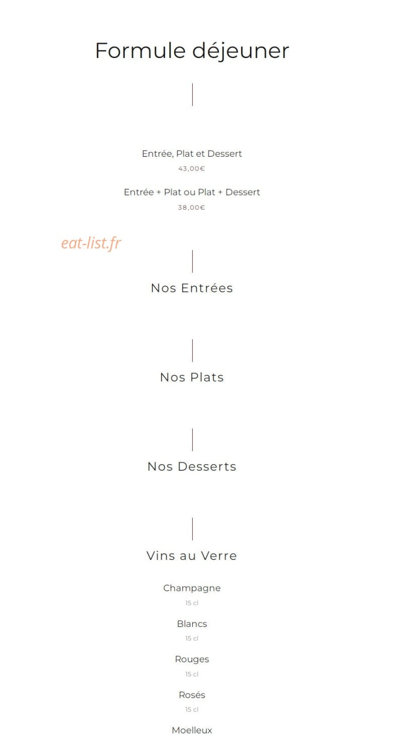 Bistro Volnay — carte page 3