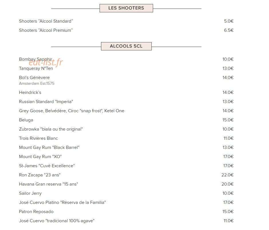 Bistrot d'Edmond — carte page 8