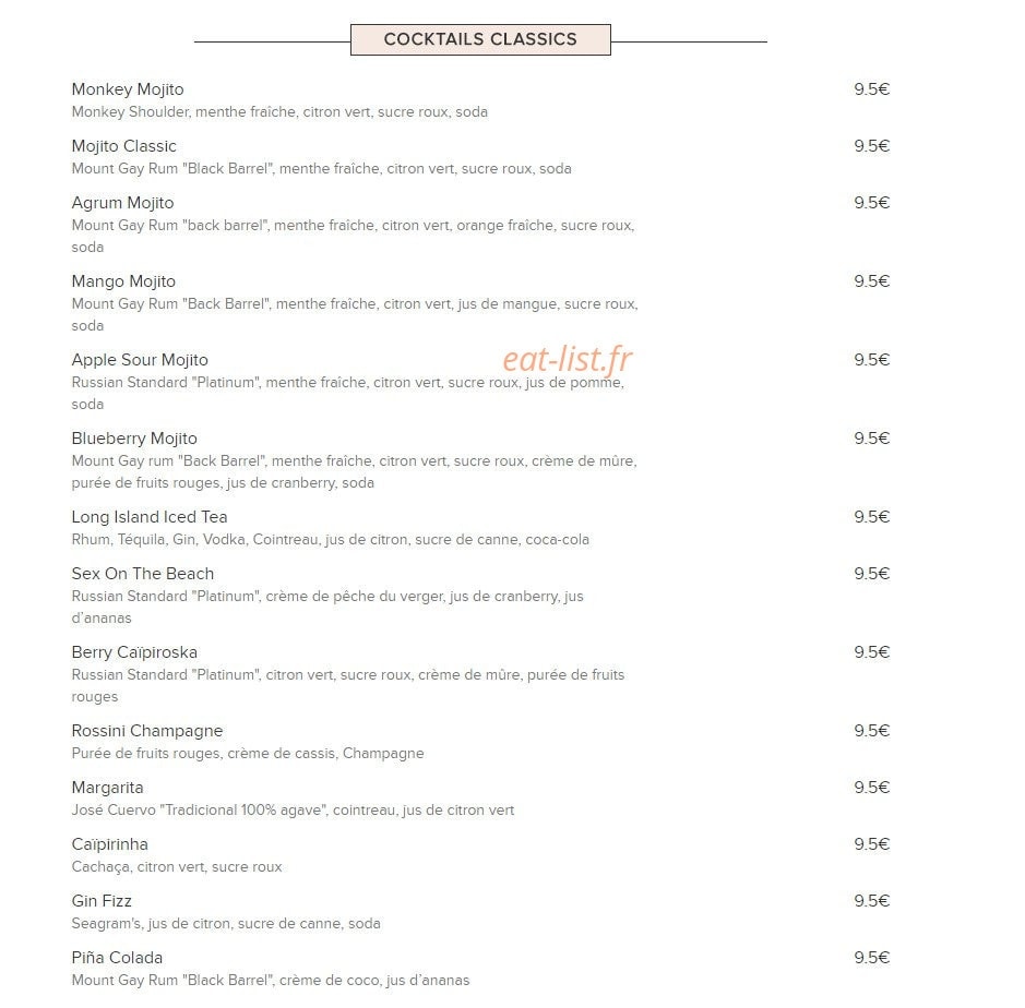 Bistrot d'Edmond — carte page 5