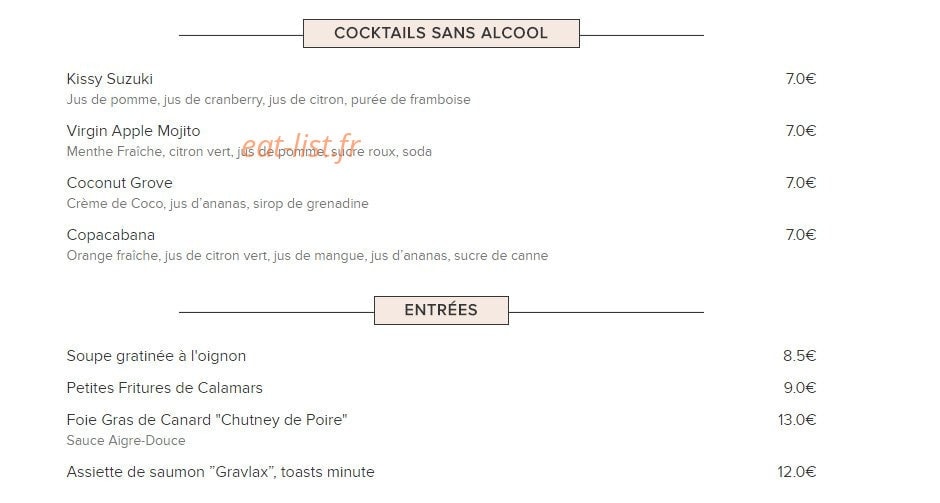 Bistrot d'Edmond — carte page 6