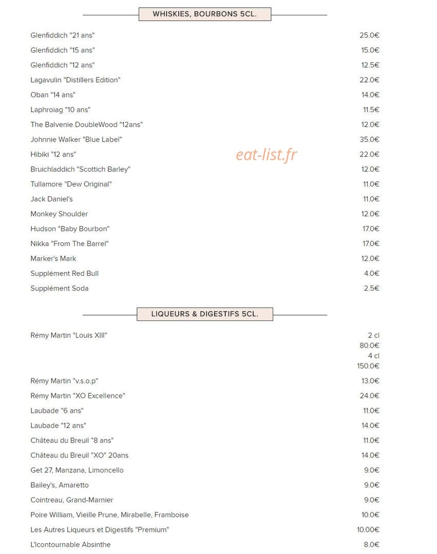 Bistrot d'Edmond — carte page 9