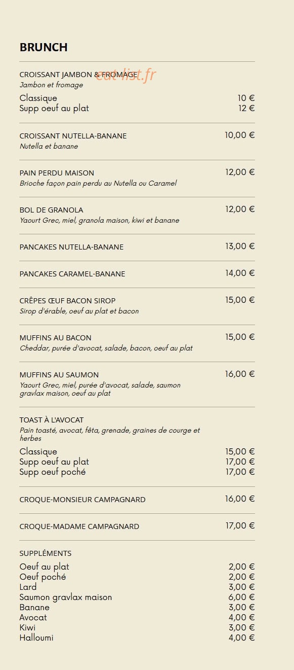 Bistrot Gisèle — carte page 5