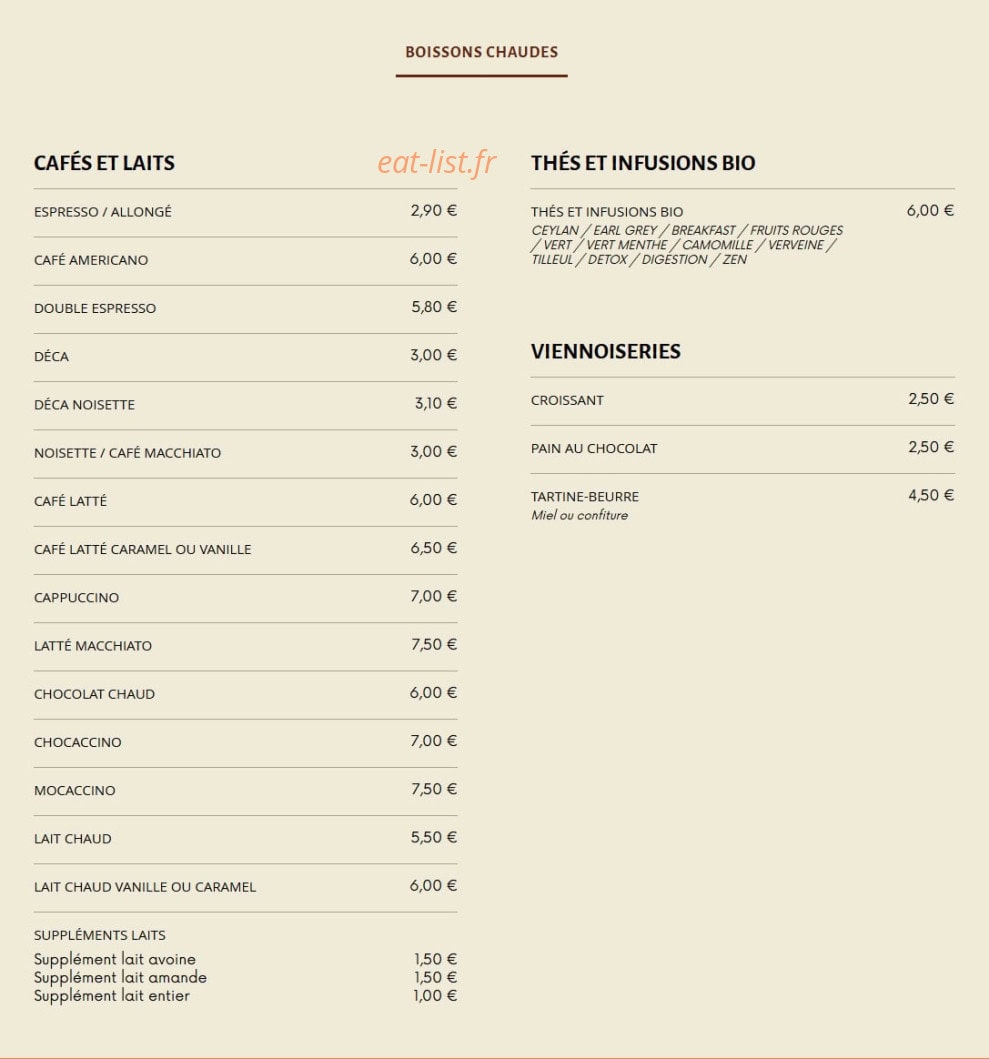 Bistrot Gisèle — carte page 7