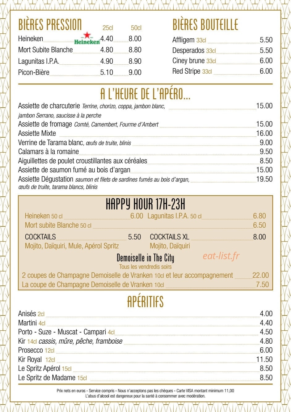 Bistrot madame — carte page 3