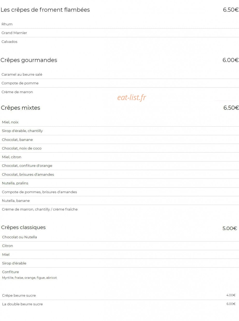 Breizh Café — carte page 6