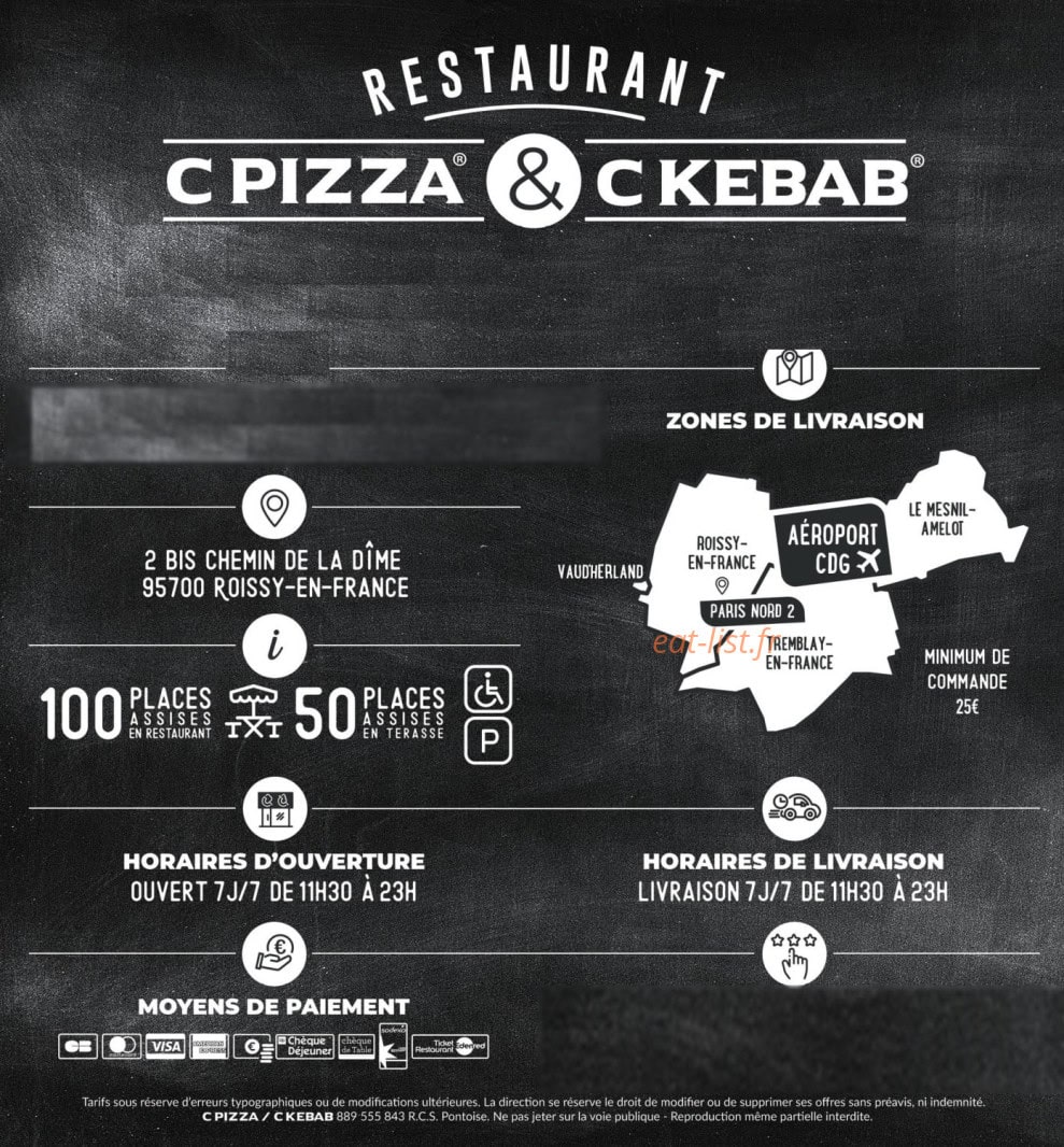 C kebab — carte page 6