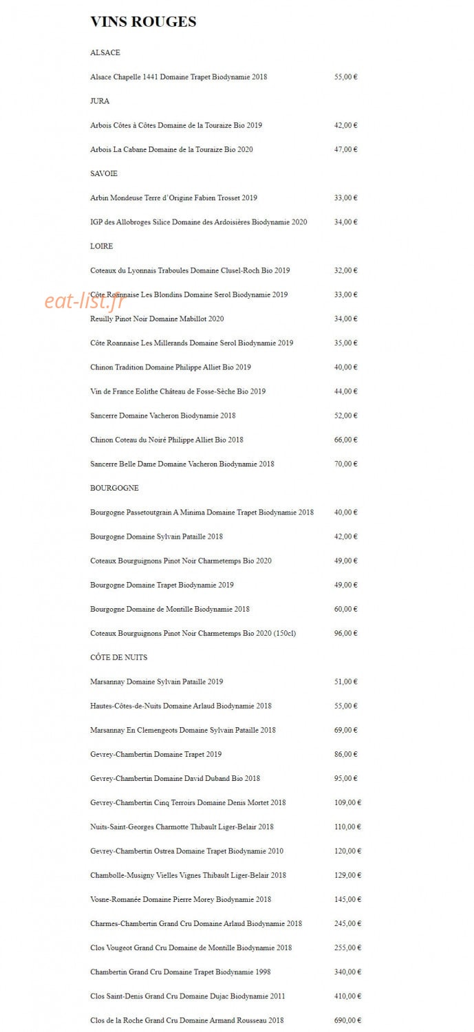 Café Compagnon — carte page 5
