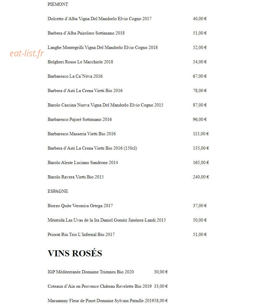 Café Compagnon — carte page 8