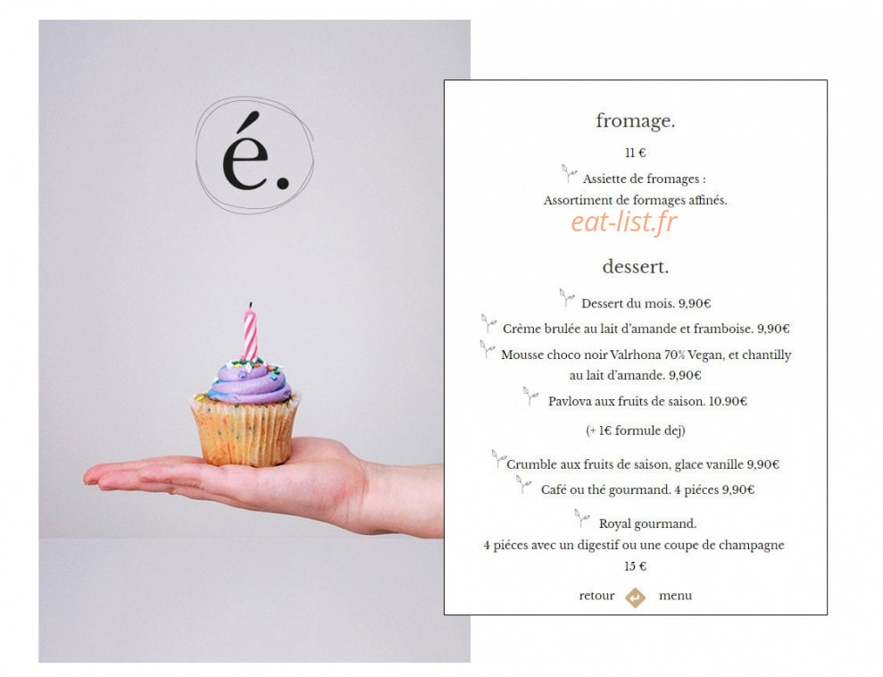 Café élémentaire — carte page 5