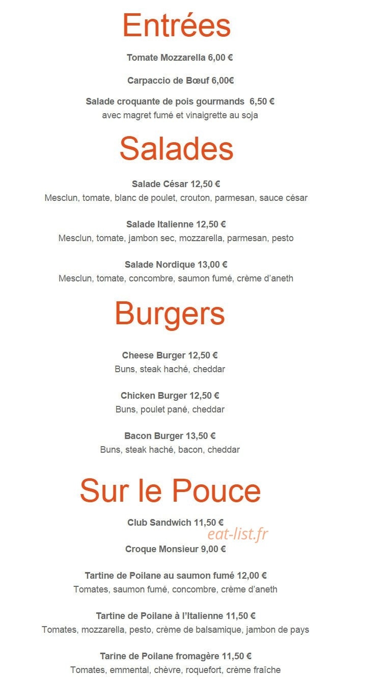 Café Frappé — carte page 2