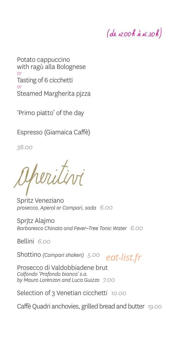 Caffé Stern — carte page 2