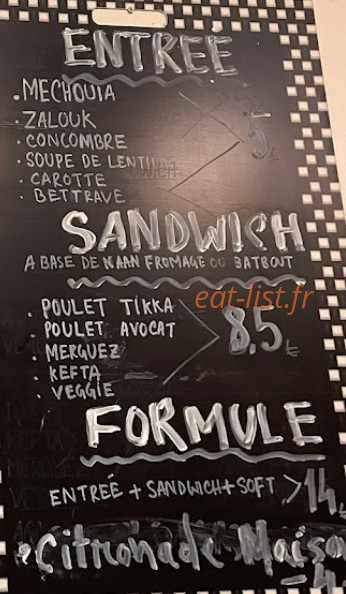 Cantine 71 — carte page 1