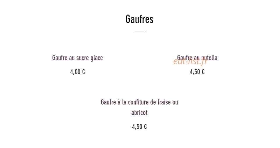 Capitole café — carte page 4