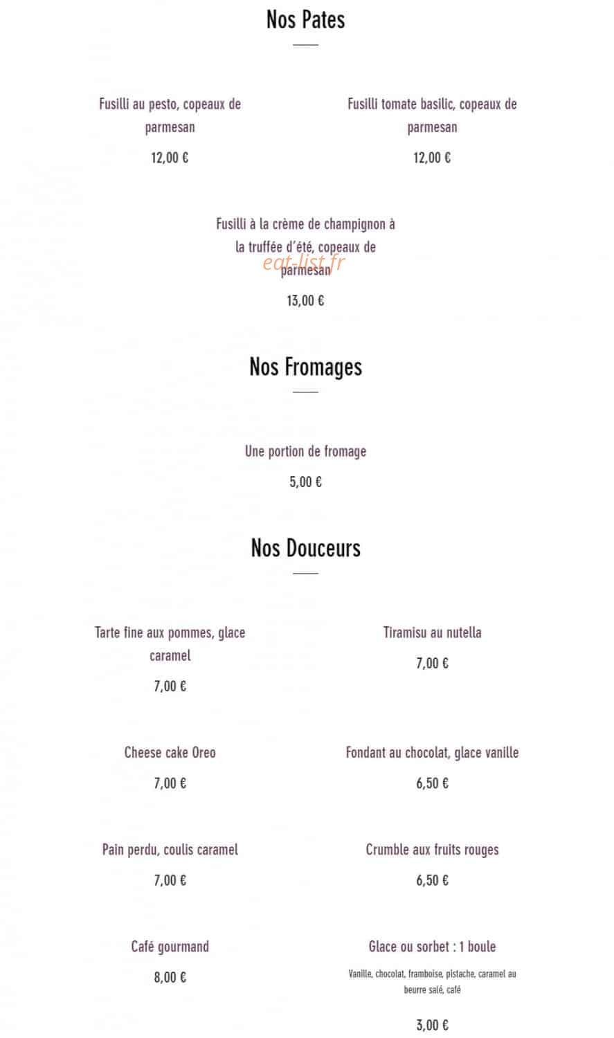 Capitole café — carte page 3