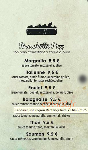 Chez Holly — carte page 3