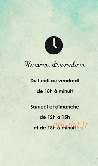 Chez Holly — carte page 10
