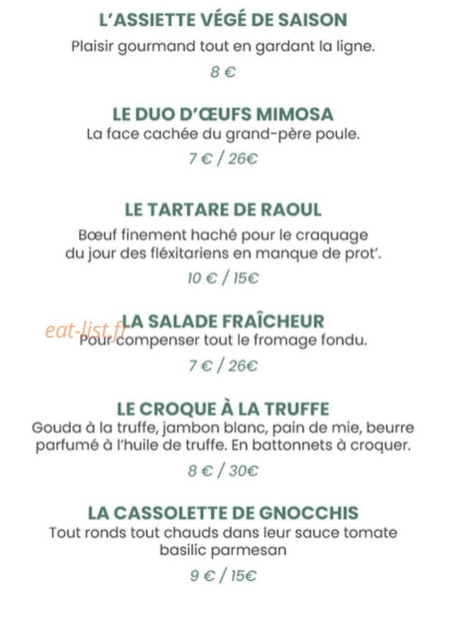 Chez Raoul — carte page 3