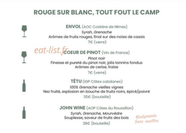 Chez Raoul — carte page 11