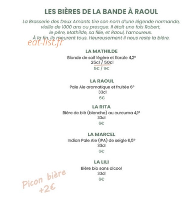 Chez Raoul — carte page 15