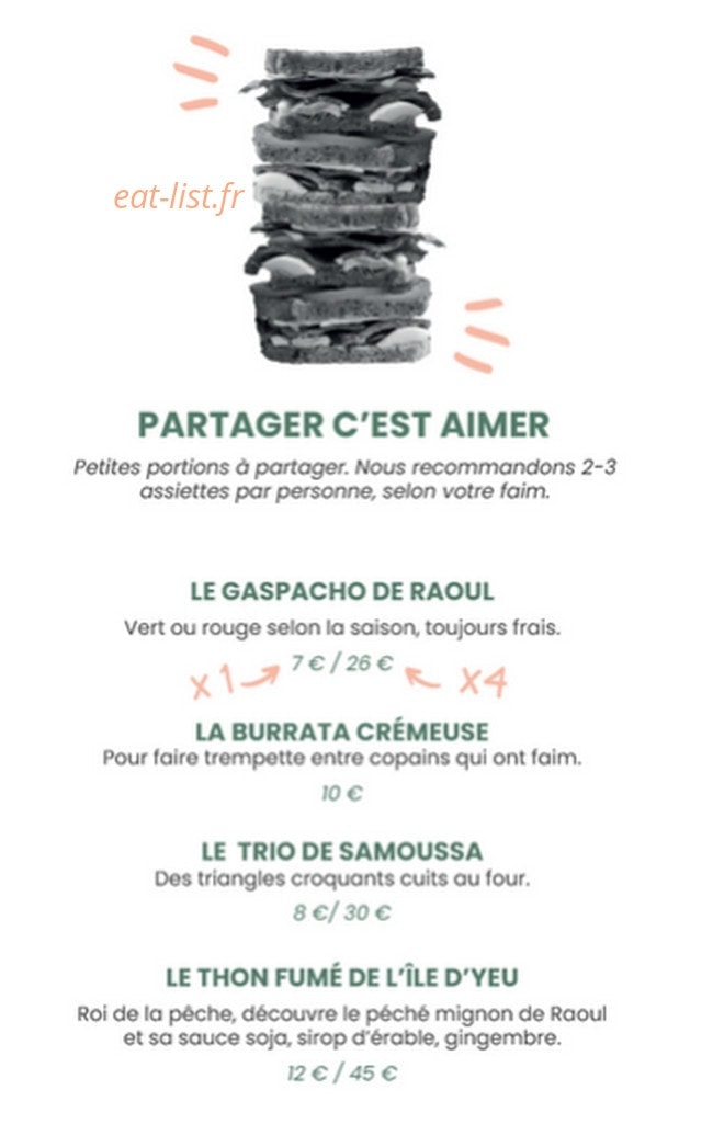 Chez Raoul — carte page 2